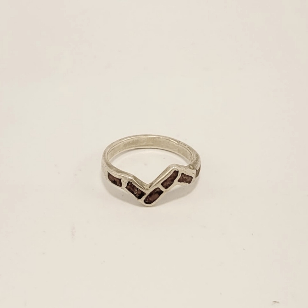 Sterling Silver Stackable Zig Zag Ring - image 1